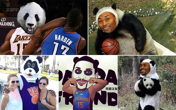 库里赛前训练身穿哈登10代球鞋